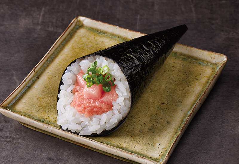 大トロ入りネギトロ手巻