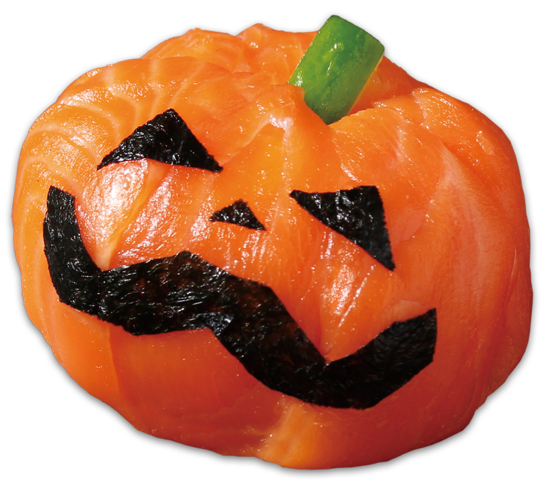 #ハロウィン寿司｜ジャック・オ・サーモン