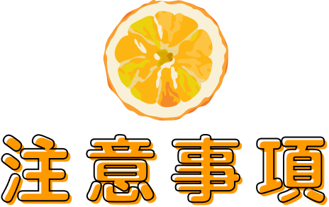 注意事項