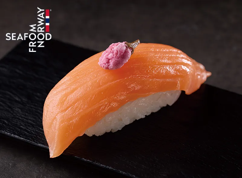 桜のせサーモン