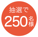 抽選で250名様