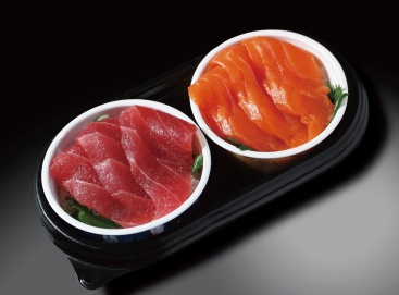 J160 【テイクアウト専用】二種丼(マグロ・サーモン)