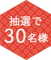 抽選で30名様