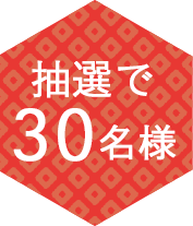 抽選で30名様