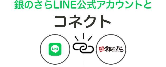 銀のさらLINE公式アカウントとコネクト