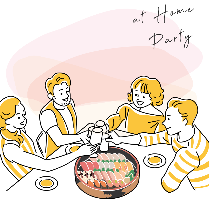 お寿司のある暮らし｜宅配寿司銀のさら