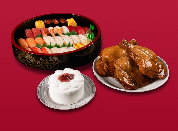 P136 ｸﾘｽﾏｽｾｯﾄ3人前(ﾁｷﾝ3＆ｹｰｷ)