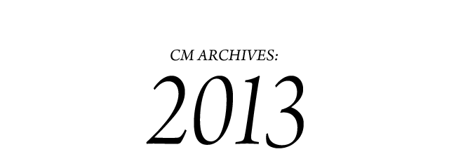 CM ARCHIVES:2013